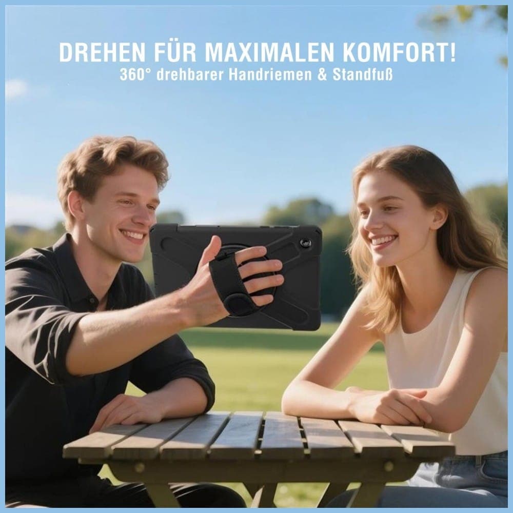 4smarts Rugged Case Grip - θήκη για Samsung Galaxy Tab A11 - Μαύρο 9
