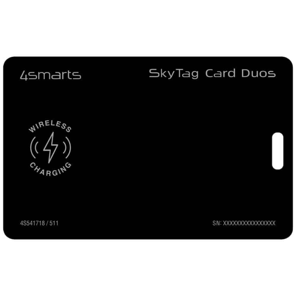 Εντοπιστής φόρτισης 4smarts SkyTag Card Duos ReCharge μαύρος