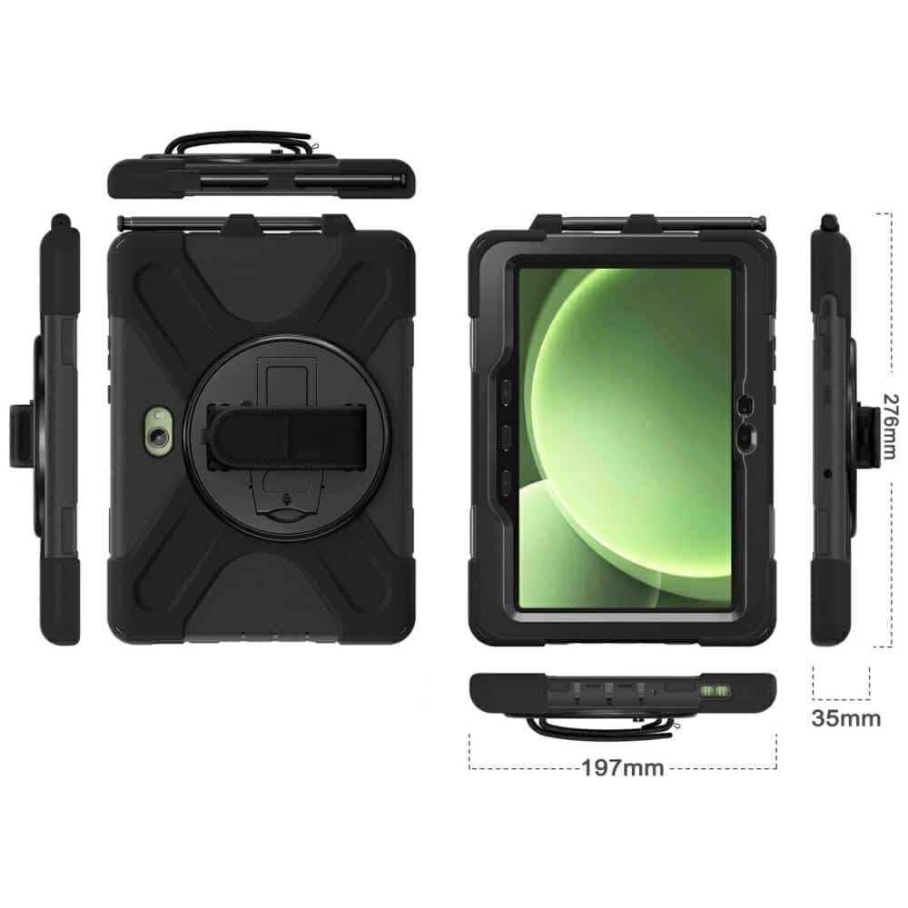4smarts Rugged Case Grip - θήκη για Samsung Galaxy Tab Active Pro / Active4 Active5 - Μαύρο 3