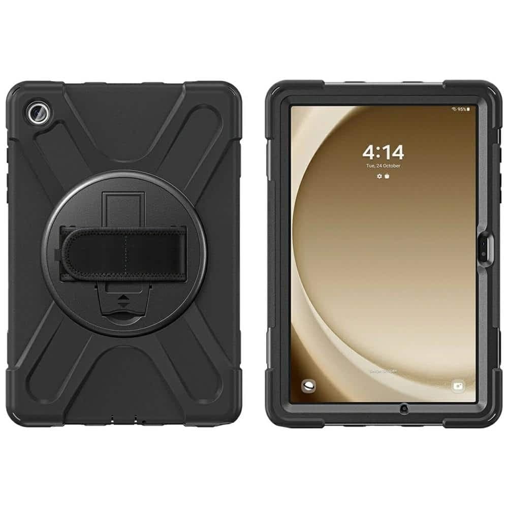 4smarts Rugged Case Grip - θήκη για Samsung Galaxy Tab S10 Lite / FE S9 S8 S7 - Μαύρο