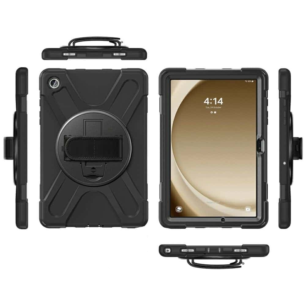 4smarts Rugged Case Grip - θήκη για Samsung Galaxy Tab S10 Lite / FE S9 S8 S7 - Μαύρο 2