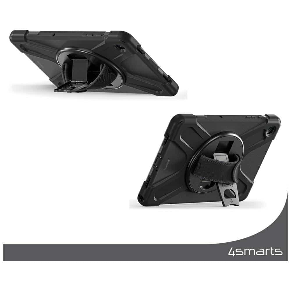 4smarts Rugged Case Grip - θήκη για Samsung Galaxy Tab S10 Lite / FE S9 S8 S7 - Μαύρο 5