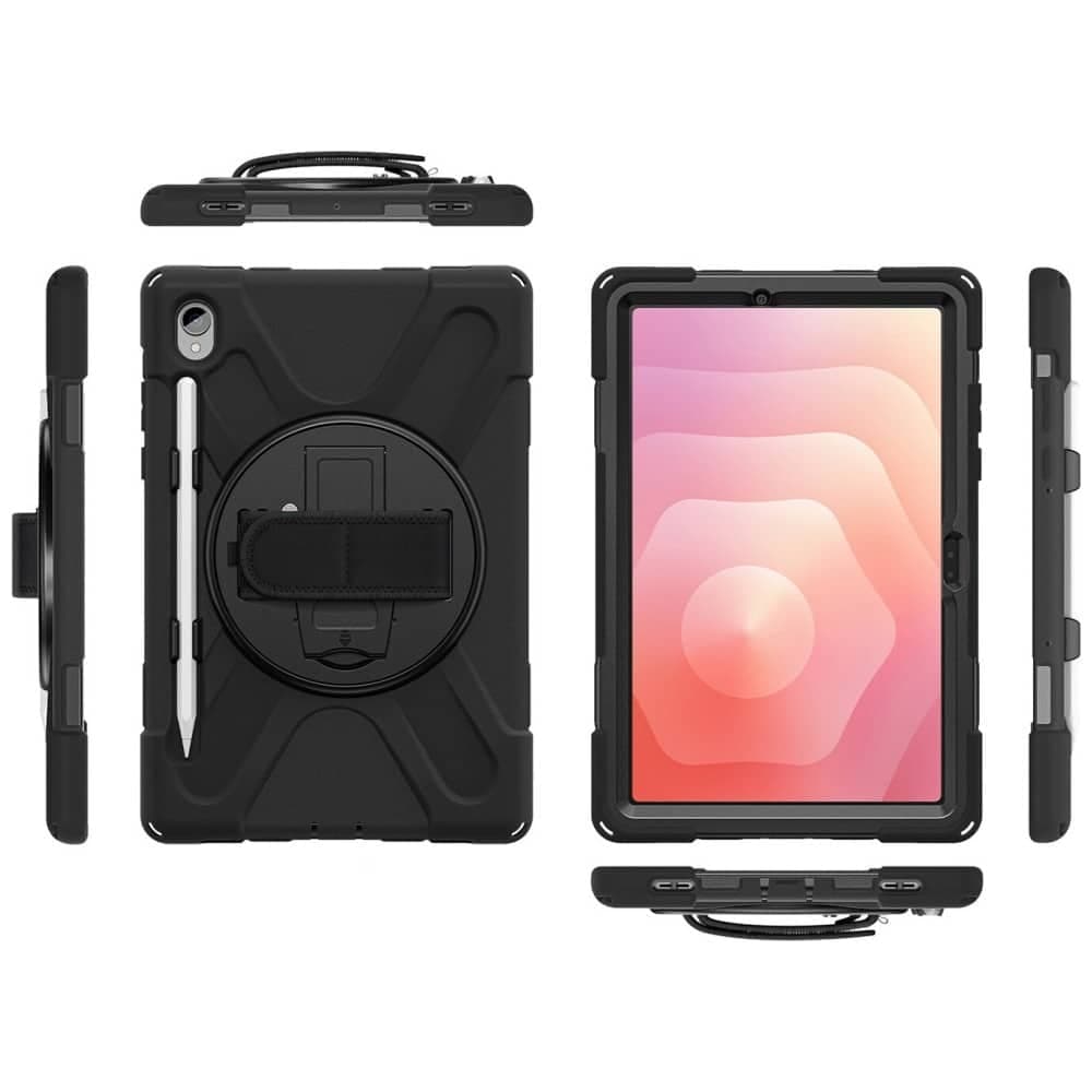 4smarts Rugged Case Grip - θήκη για Samsung Galaxy Tab S11 - Μαύρο 2