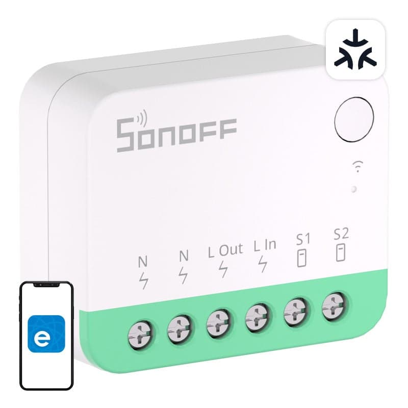 Sonoff MINIR4M Matter έξυπνος μίνι διακόπτης WiFi (HomeKit, SmartThings, Home Assistant).