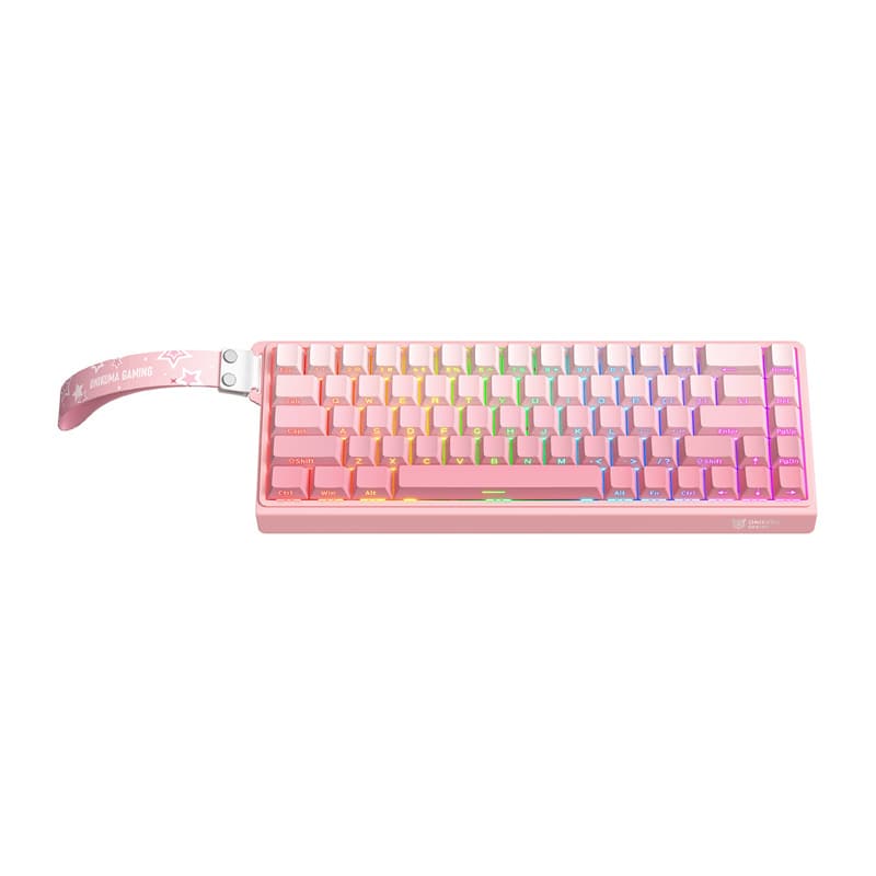 Πληκτρολόγιο ONIKUMA G69 (ροζ) (QWERTY)