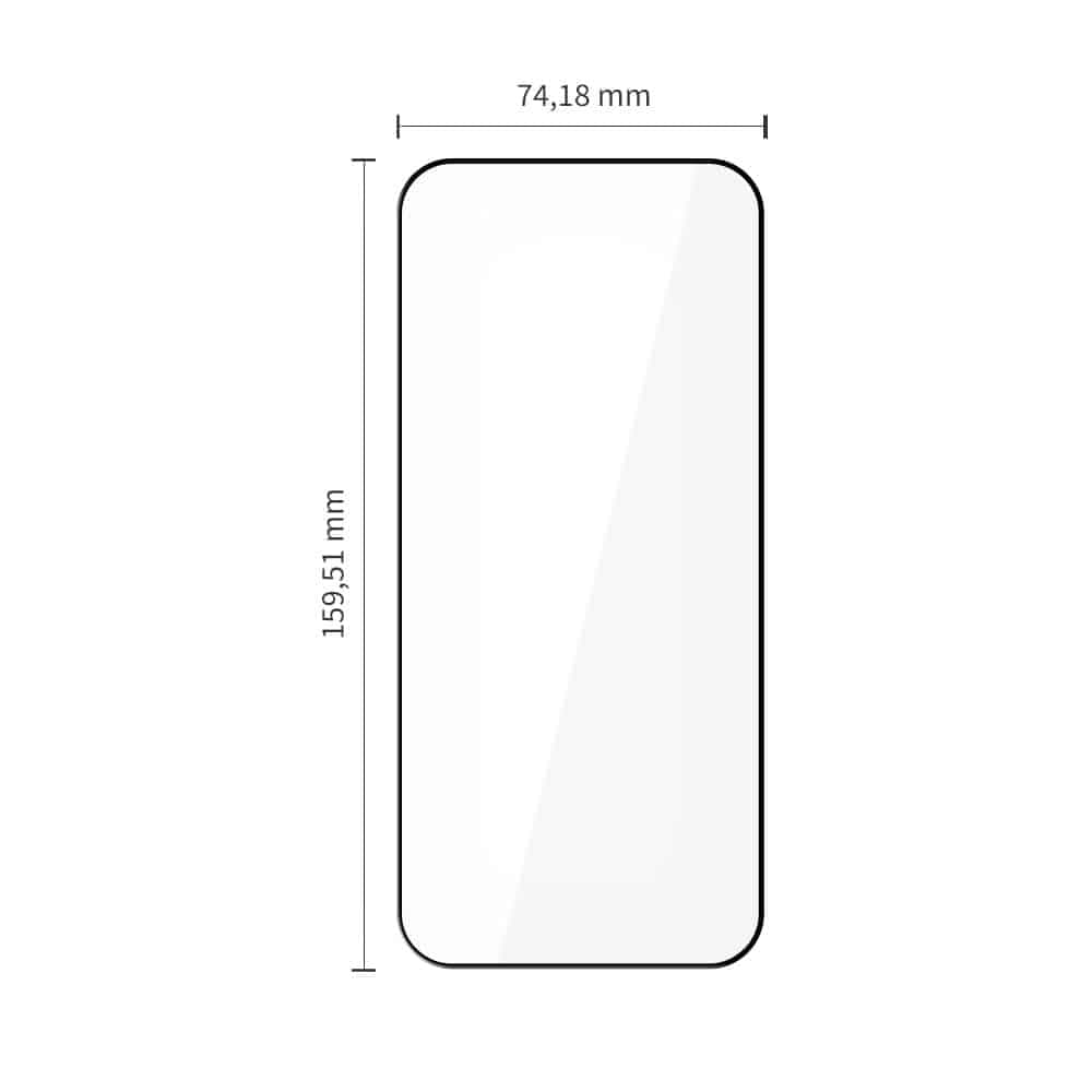 TECH-PROTECT GLASS FIT+ - προστασία για Xiaomi Poco F8 Ultra - Μαύρο 2