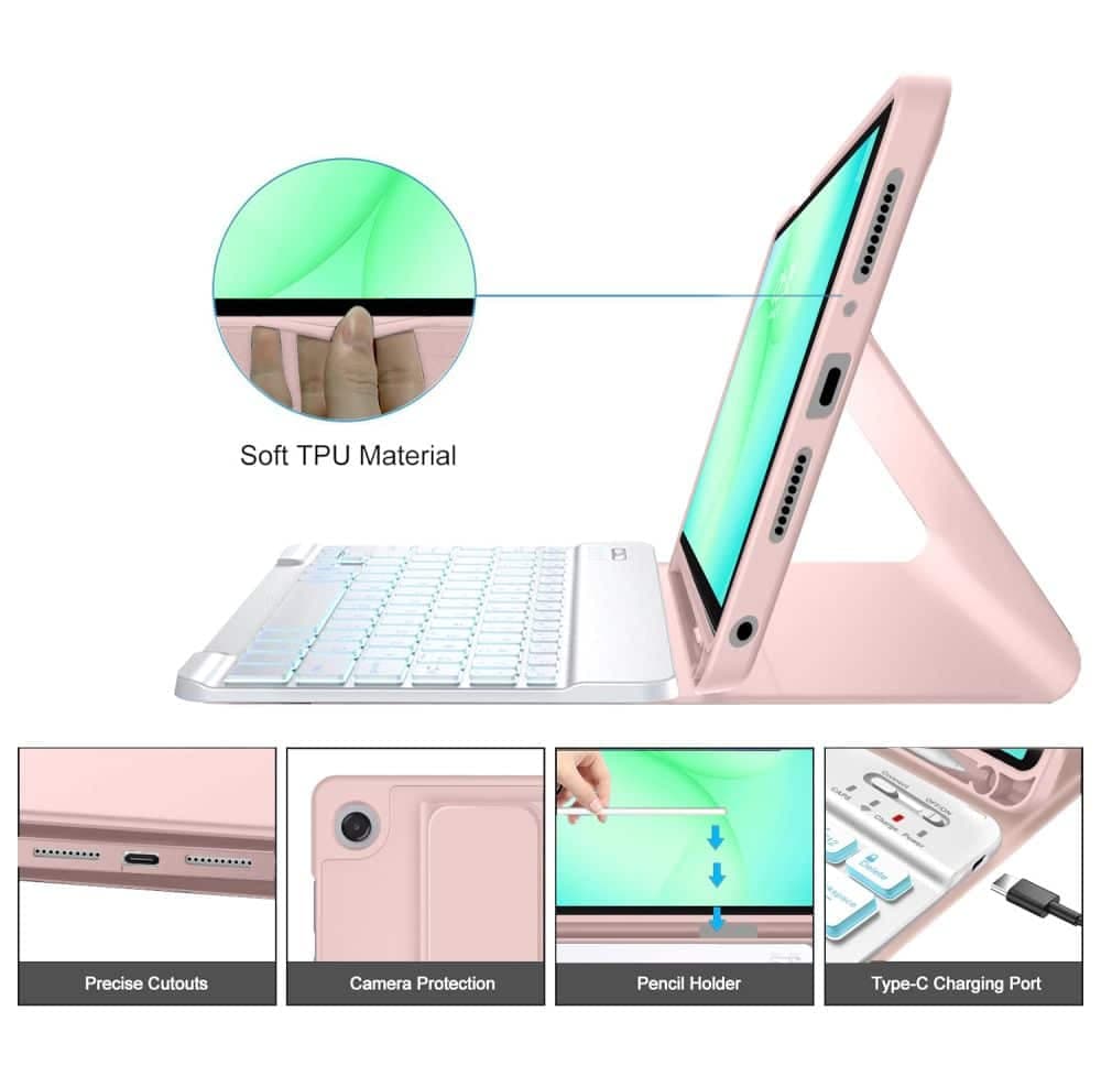 TECH-PROTECT SC PEN - θήκη για Samsung Galaxy Tab A9+ / A11+ A9 A11 - Ροζ 5