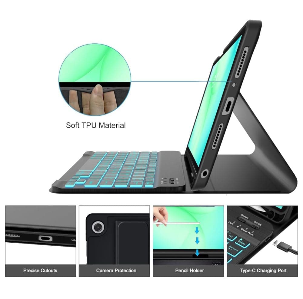 TECH-PROTECT SC PEN - θήκη για Samsung Galaxy Tab A9+ / A11+ A9 A11 - Μαύρο 5