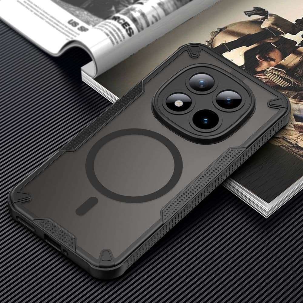 TECH-PROTECT RUGGED SHIELD MAGSAFE - θήκη για Xiaomi Poco M8 Pro / Redmi Note 15 Pro+ Plus 5G - Μαύρο 5
