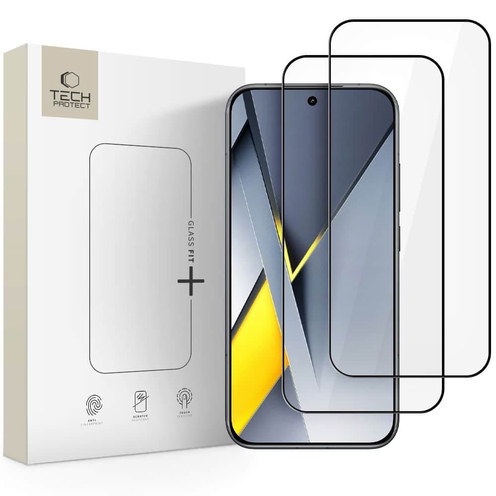 TECH-PROTECT GLASS FIT+ - προστασία για Xiaomi Poco F8 Pro - Μαύρο