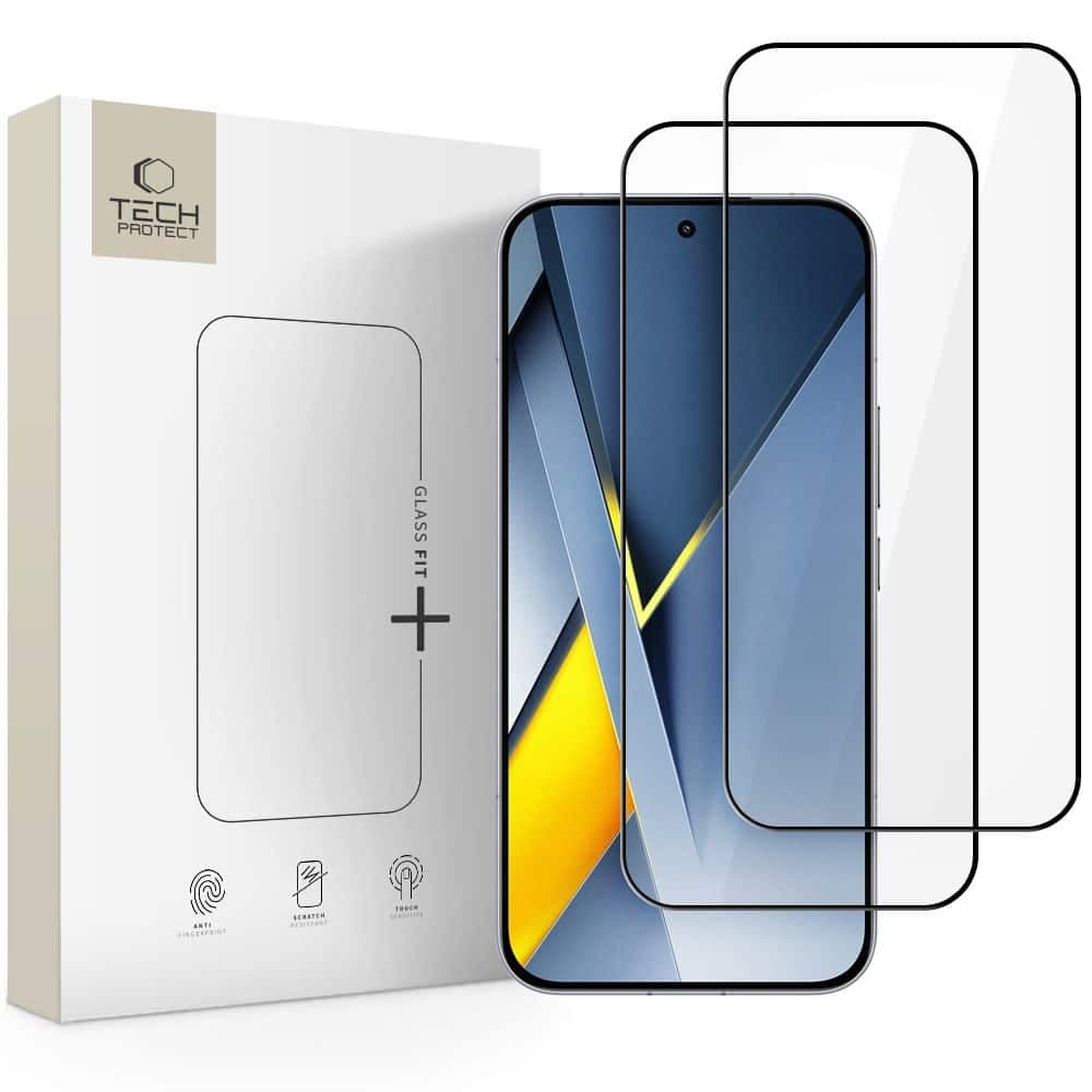 TECH-PROTECT GLASS FIT+ - προστασία για Xiaomi Poco F8 Ultra - Μαύρο