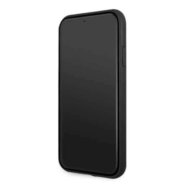 BMW BMHCN61RSWPK iPhone 11 / Xr 6.1" μαύρη σκληρή θήκη από δέρμα διάτρητο 5