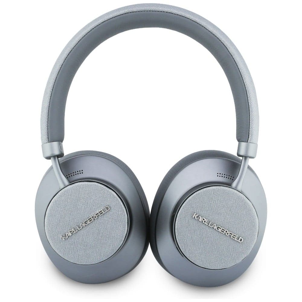 Ακουστικά Over-Ear Karl Lagerfeld Saffiano Επιμήκη Bluetooth ANC γκρι 3