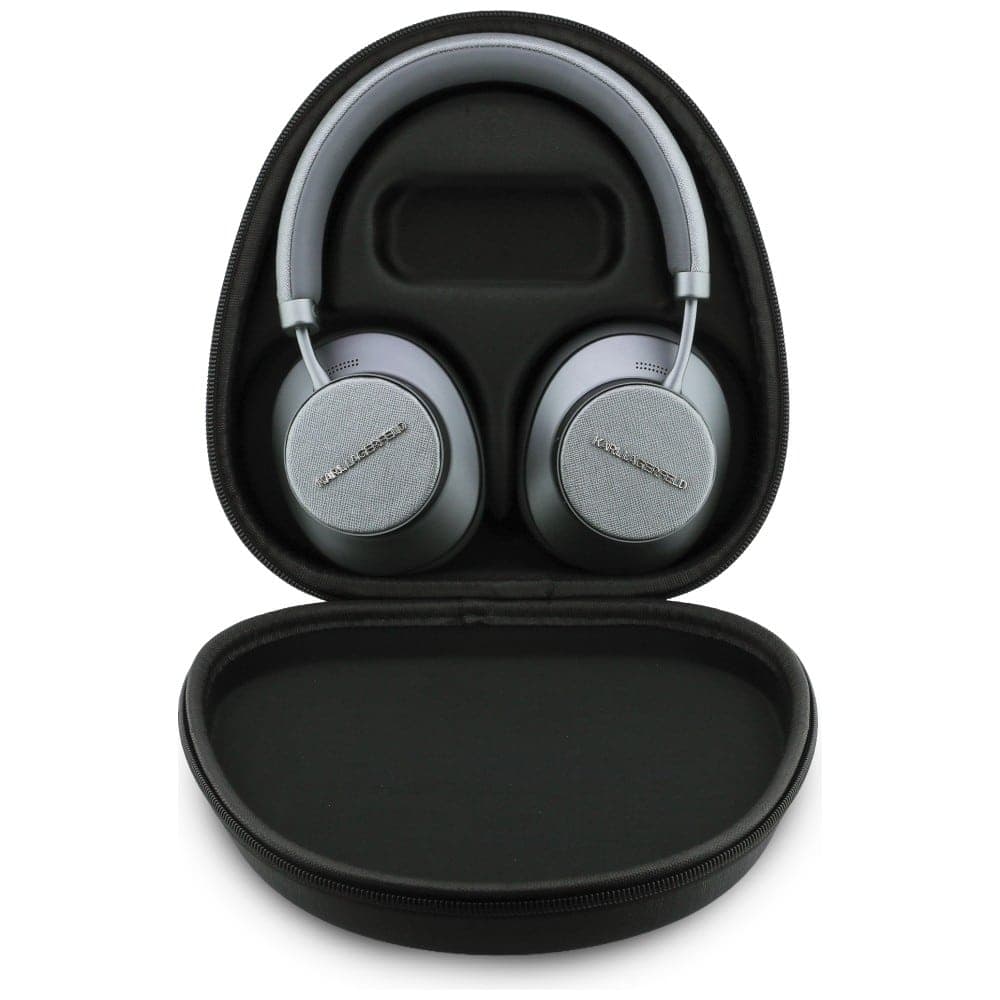 Ακουστικά Over-Ear Karl Lagerfeld Saffiano Επιμήκη Bluetooth ANC γκρι 4