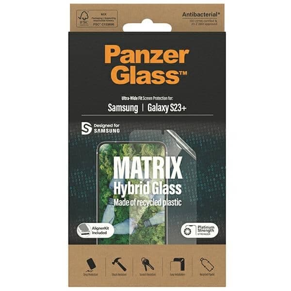 Προστασία οθόνης PanzerGlass Matrix Ultra-Wide Fit Sam S23+ S916 7319 με ρυθμιστή θέσης 3