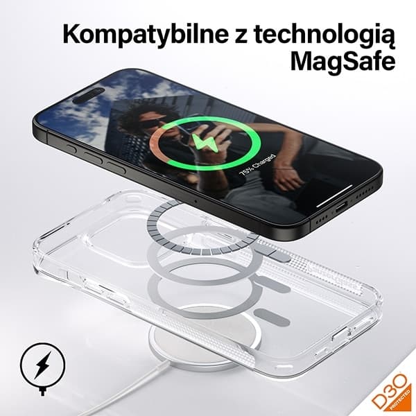 PanzerGlass HardCase MagSafe - θήκη για Apple iPhone 15 Pro Max - Διάφανο 4