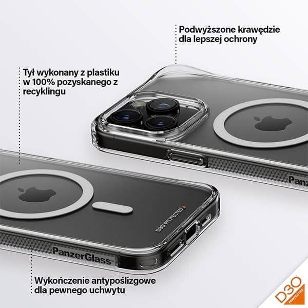 PanzerGlass HardCase MagSafe - θήκη για Apple iPhone 15 Pro Max - Διάφανο 5