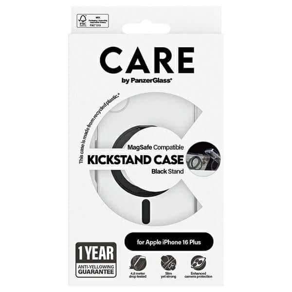 PanzerGlass Kickstand Case MagSafe - θήκη για Apple iPhone 16 Plus - Μαύρο 5