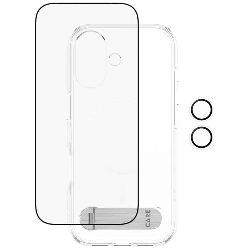 Θήκη CARE by PanzerGlass Feature Kick 3 σε 1 + Κιτ προστασίας γυαλιού + φακού για iPhone 17 3