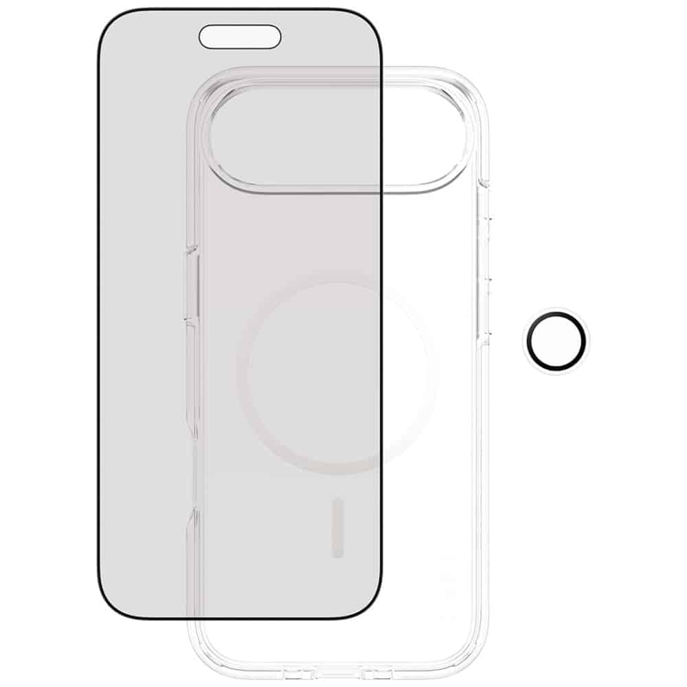 CARE by PanzerGlass Θήκη 3 σε 1 για προστασία από την ιδιωτικότητα + Γυαλί προστασίας από την ιδιωτικότητα + Φακός για iPhone 3