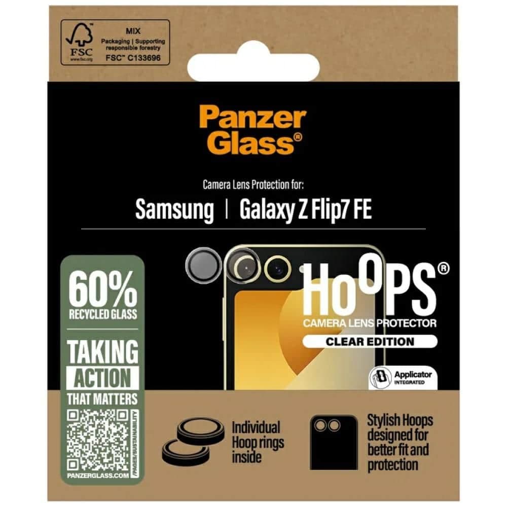 Σκληρυμένο γυαλί για φακό κάμερας PanzerGlass Hoops για Samsung Galaxy Z Flip7 FE 4