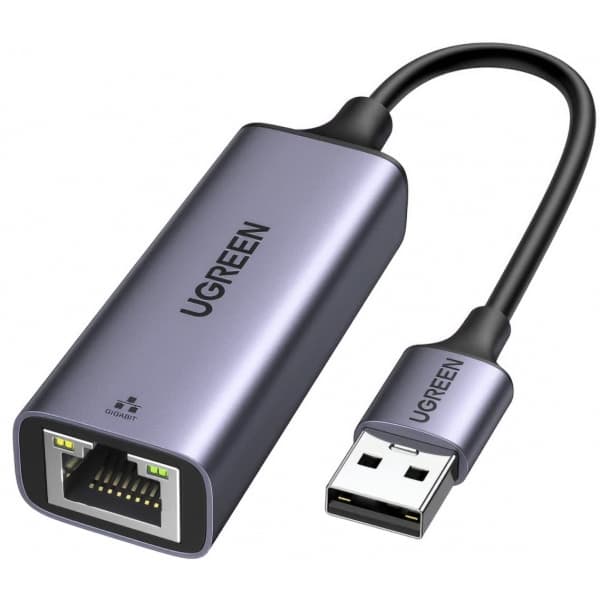 Προσαρμογέας Ethernet UGREEN CM209, RJ45, USB, Γκρι