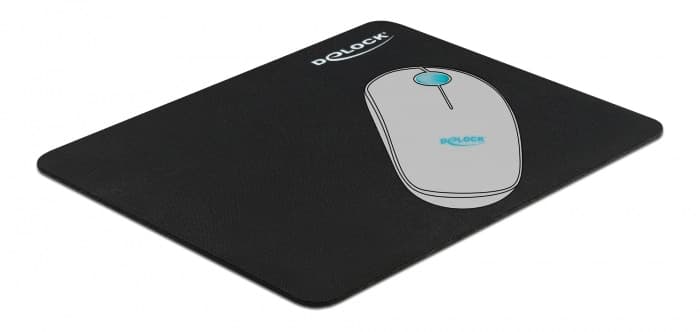 DELOCK mouse pad 12005, 22x18x0.2cm, μαύρο 2