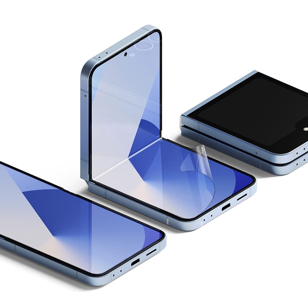 Ringke - Dual Easy Full (συσκευασία 2 τεμαχίων) - Samsung Galaxy Z Flip6 / Flip7 FE - Διαφανές 3