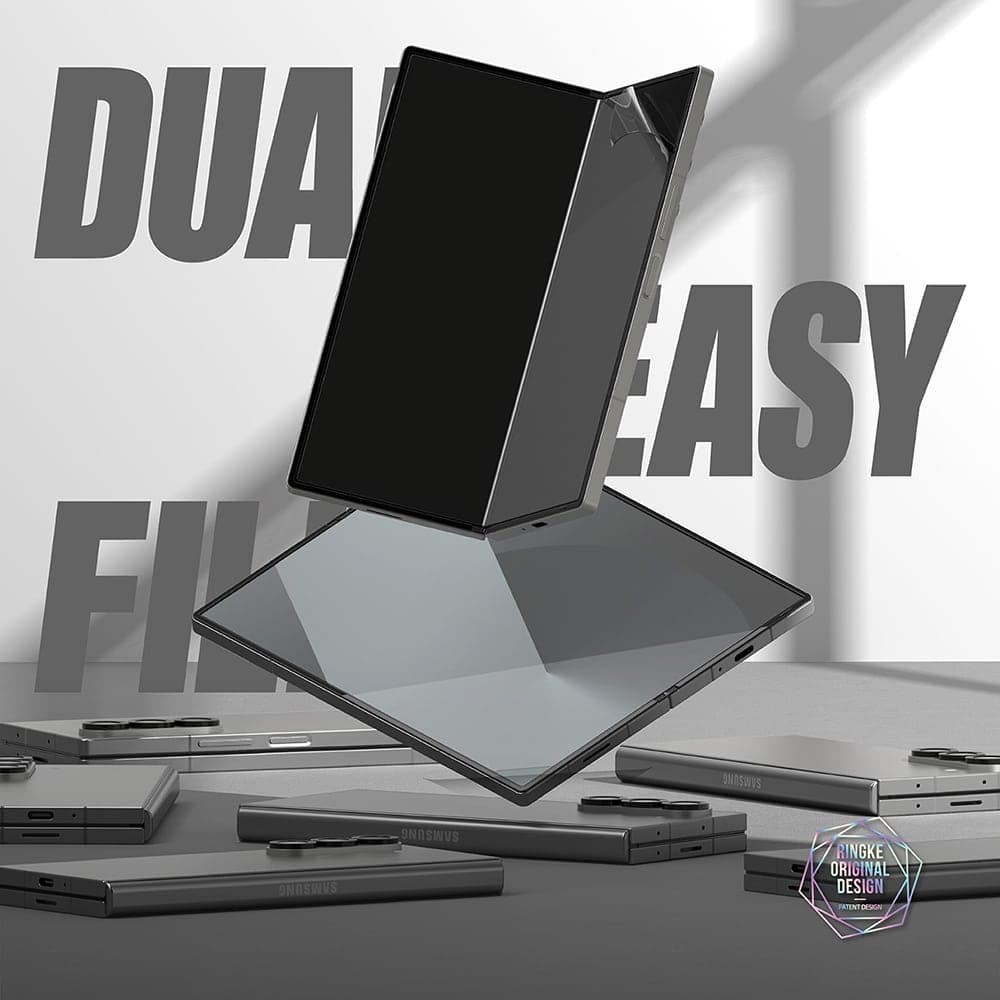 Ringke - Dual Easy Full (συσκευασία 2 τεμαχίων) - Samsung Galaxy Z Fold6 - Διαφανές 2