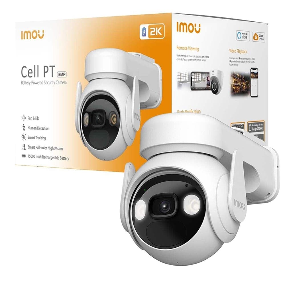 Imou - Εξωτερική Κάμερα PT (IPC-K9EP-3T0WE) - 3MP, Αμφίδρομη Ομιλία, Type-C, 15000mAh - Λευκό 7
