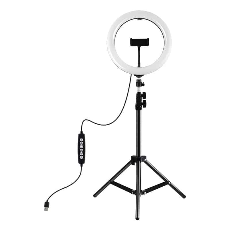 Βάση τρίποδου Puluz 1,1m + 26cm RGBW LED Ring για Vlogging PKT3044 2