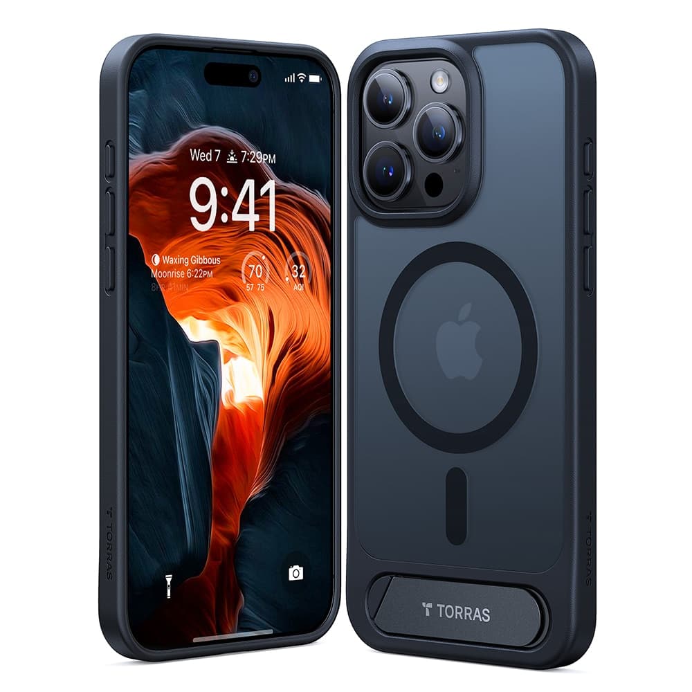 Torras Pstand - θήκη για Apple iPhone 15 Pro Max - Μαύρο 3
