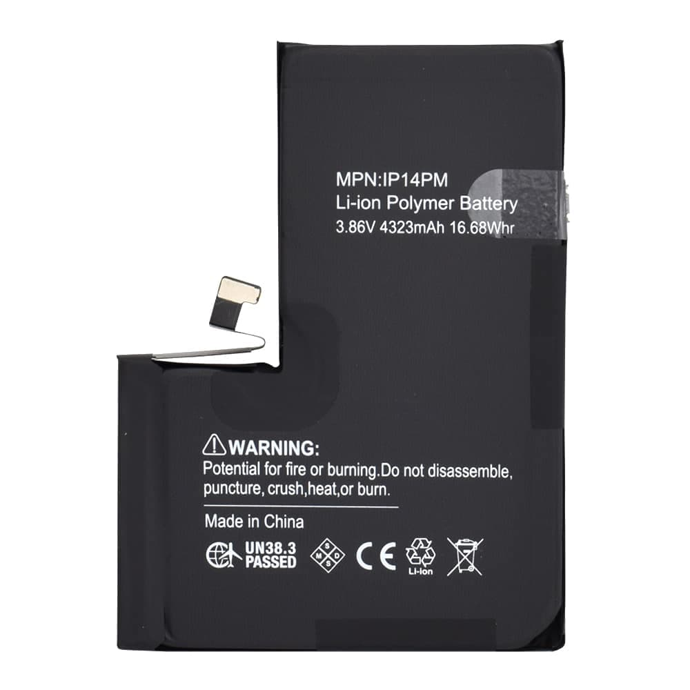 OEM - Μπαταρία Smartphone (20638) - Αποκωδικοποιημένη με επιπλέον ολοκληρωμένο κύκλωμα (χωρίς συγκόλληση) - iPhone 14 Pro Max - 4323mAh - Μαύρη 3