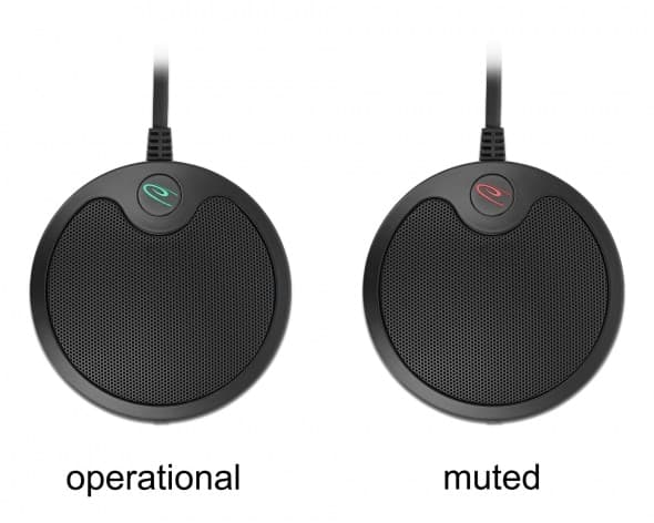 DELOCK μικρόφωνο 20672, πυκνωτικό, omnidirectional, με mute, USB 2