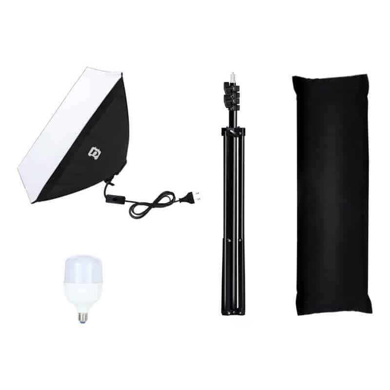Puluz Σετ Στούντιο Φωτογράφισης PU5070EU, Softbox LED 50x70cm, Τρίποδο, Λάμπες LED x1 3