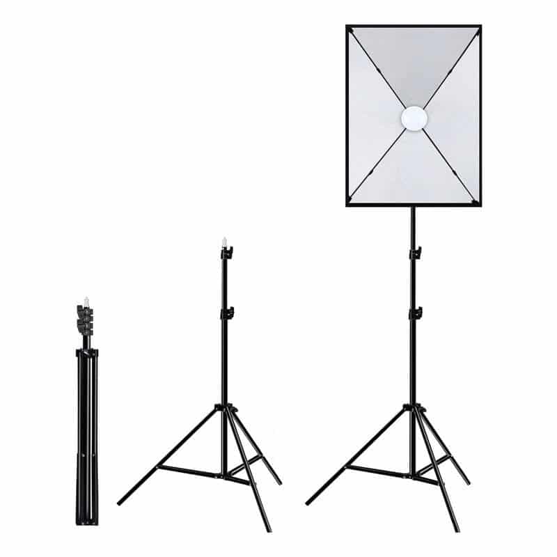 Puluz Σετ Στούντιο Φωτογράφισης PU5070EU, Softbox LED 50x70cm, Τρίποδο, Λάμπες LED x1 4