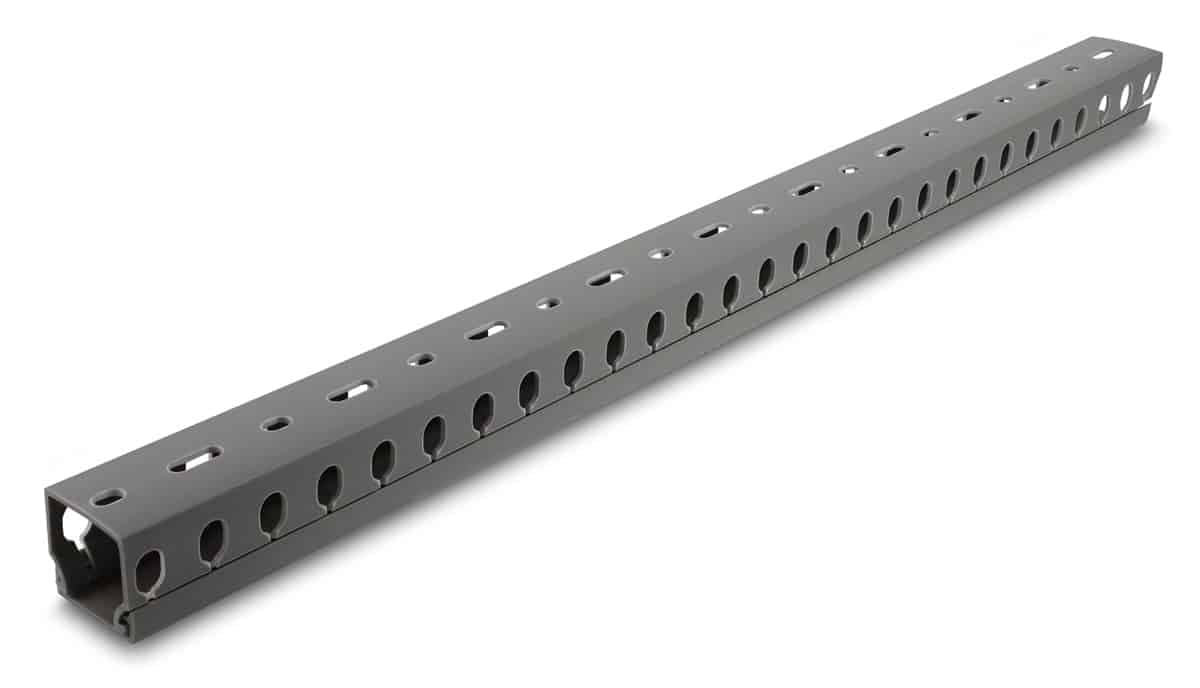 DELOCK cable management 22028, πλαστικό, 30x30mm, 1m, γκρι