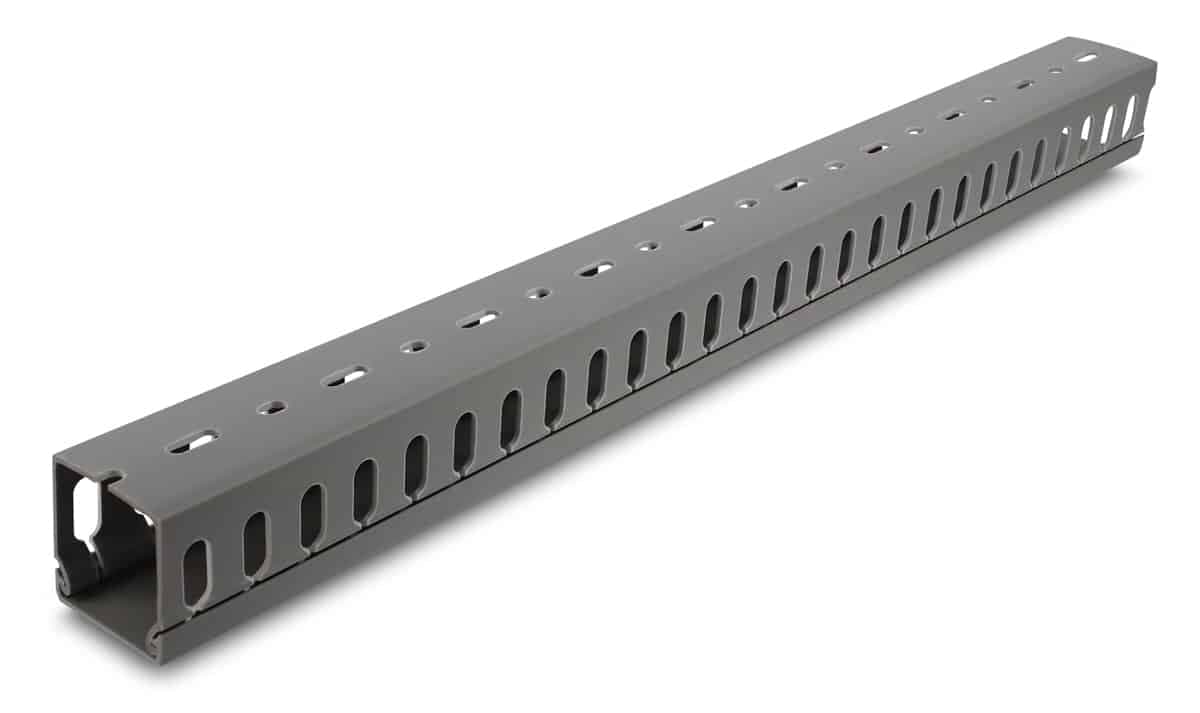DELOCK cable management 22029, πλαστικό, 40x40mm, 1m, γκρι
