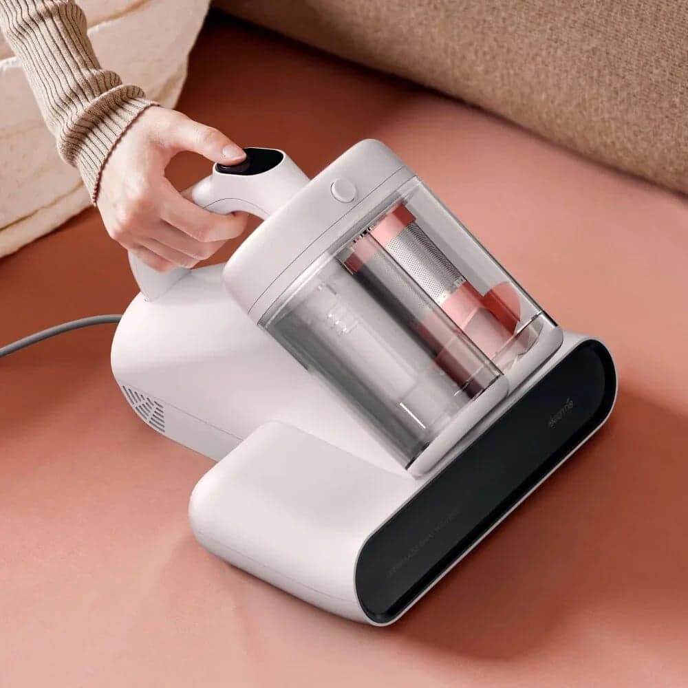 Deerma - Ασύρματη ηλεκτρική σκούπα (CM980W) - 13000Pa, 450W, 0,6L, Φίλτρο HEPA, Λάμπα UV-C, Θέρμανση κρεβατιού 4D υψηλής θερμοκρασίας 60C - Λευκό 3