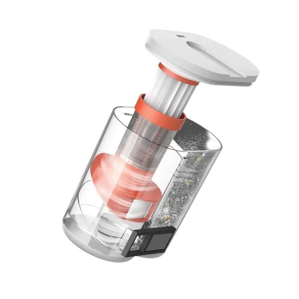 Deerma - Ασύρματη ηλεκτρική σκούπα (CM980W) - 13000Pa, 450W, 0,6L, Φίλτρο HEPA, Λάμπα UV-C, Θέρμανση κρεβατιού 4D υψηλής θερμοκρασίας 60C - Λευκό 2