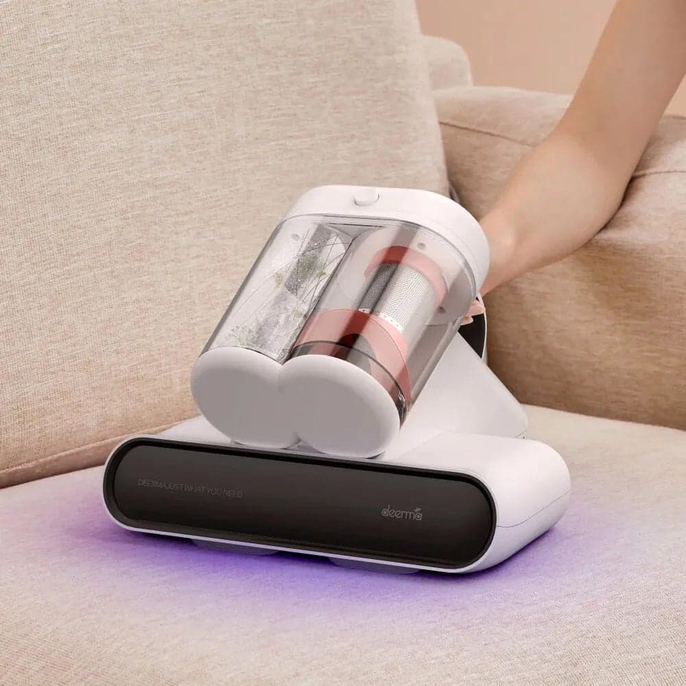 Deerma - Ασύρματη ηλεκτρική σκούπα (CM980W) - 13000Pa, 450W, 0,6L, Φίλτρο HEPA, Λάμπα UV-C, Θέρμανση κρεβατιού 4D υψηλής θερμοκρασίας 60C - Λευκό 5