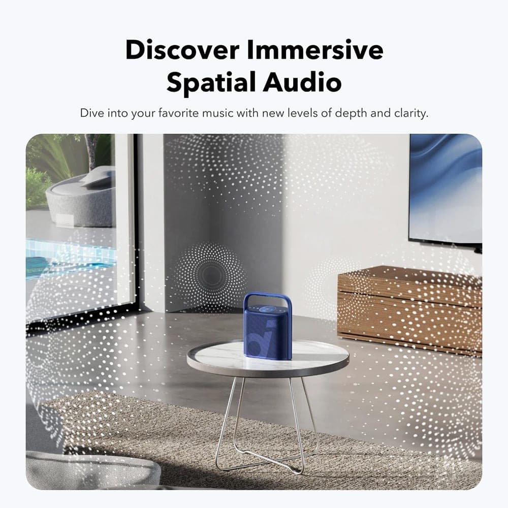Anker - Ασύρματο ηχείο SoundCore Motion X500 (A3131011) - Υψηλής ανάλυσης, LDAC, Χωρικός ήχος, 40W, 12 ώρες χρόνος αναπαραγωγής, IPX7, Εφαρμογή - Μαύρο 4
