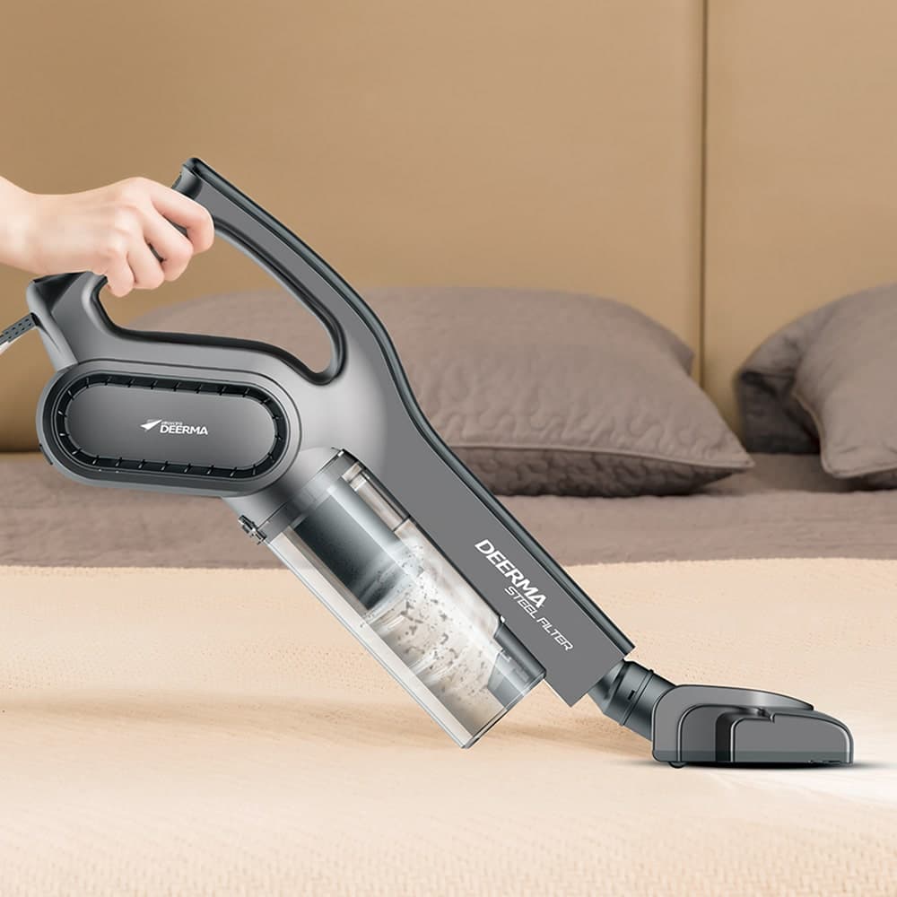 Deerma - Ηλεκτρική σκούπα (DX700s) - 600W, 0,6l, Διπλή λειτουργία, με στρογγυλή βούρτσα, μακρύ ακροφύσιο σχισμών, καλώδιο 5m - Γκρι 5