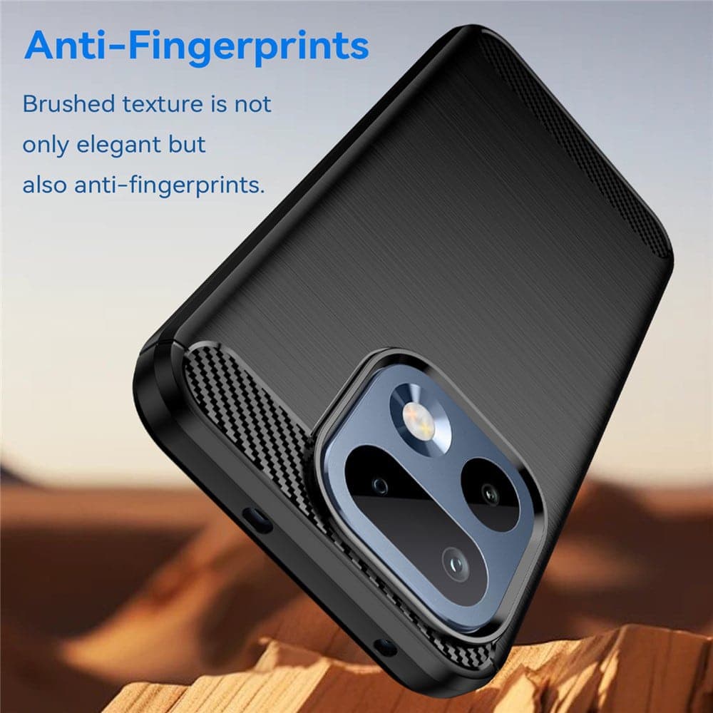 Techsuit Carbon Silicone - θήκη για Realme 16 Pro - Μαύρο 3