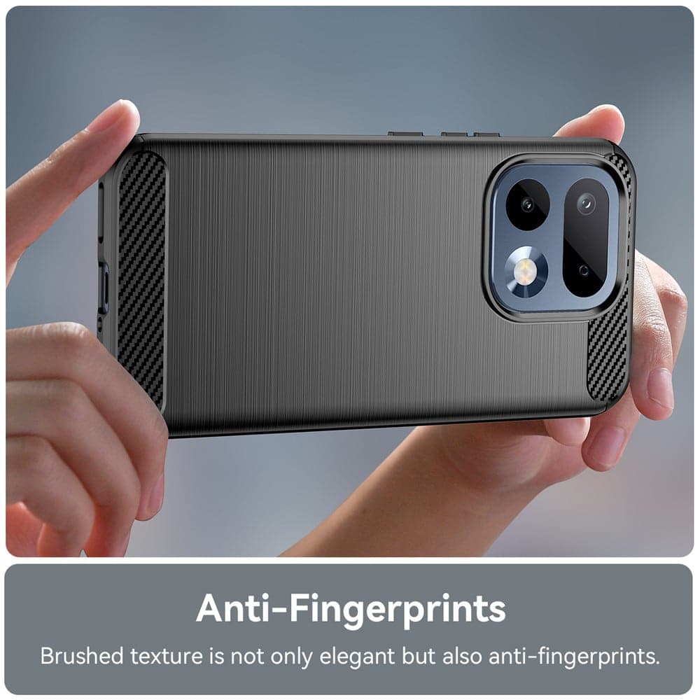 Techsuit Carbon Silicone - θήκη για Realme 16 Pro - Μαύρο 4