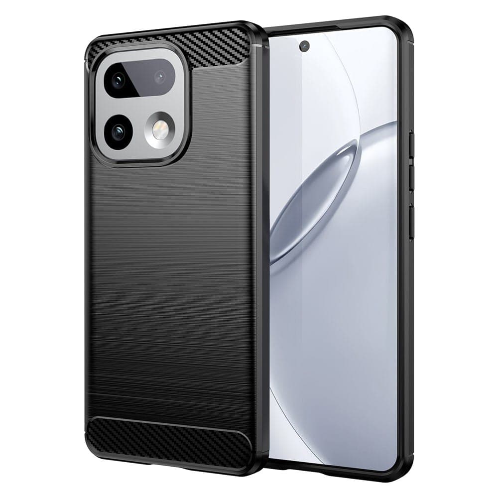 Techsuit Carbon Silicone - θήκη για Realme 16 Pro+ - Μαύρο