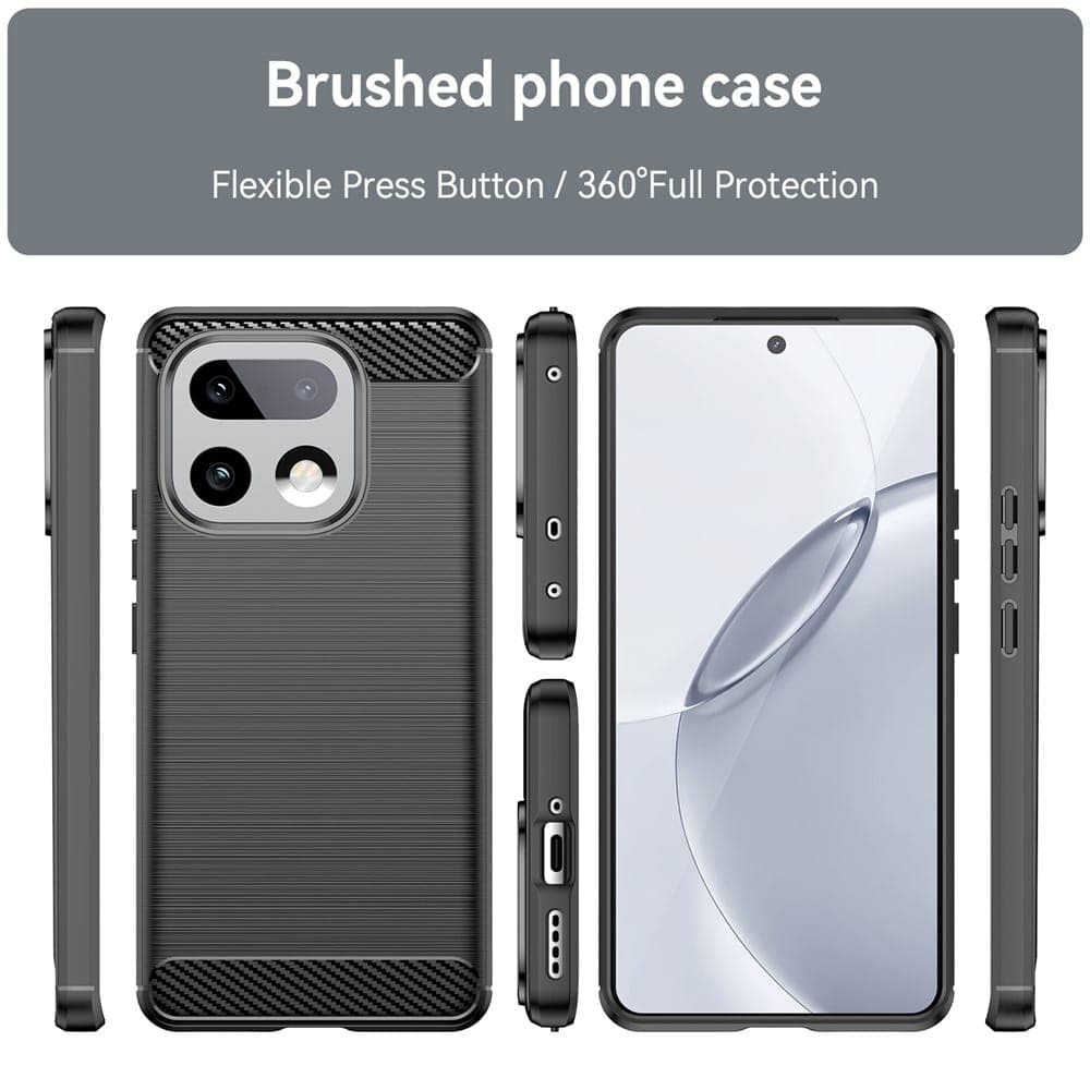 Techsuit Carbon Silicone - θήκη για Realme 16 Pro+ - Μαύρο 6