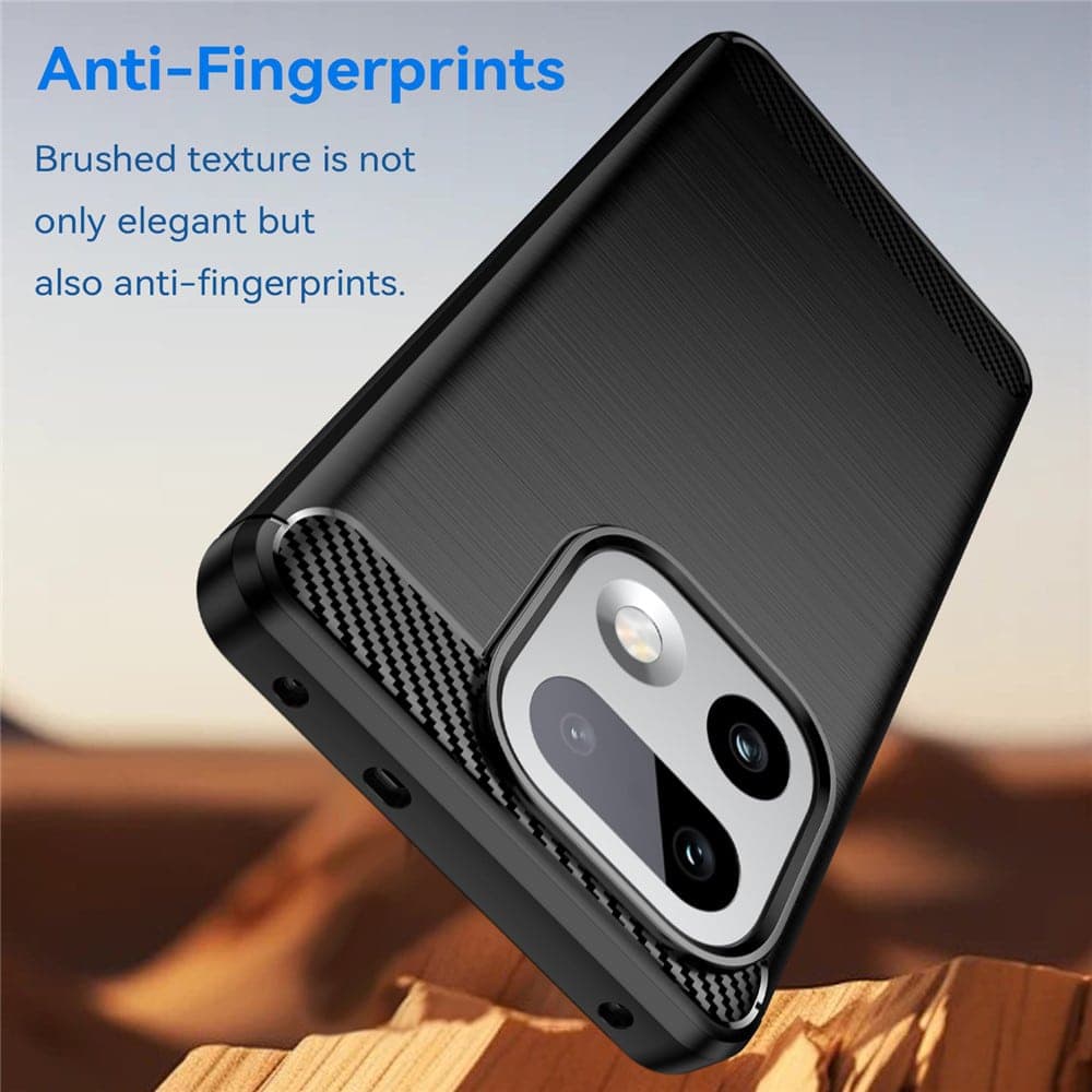 Techsuit Carbon Silicone - θήκη για Realme 16 Pro+ - Μαύρο 3