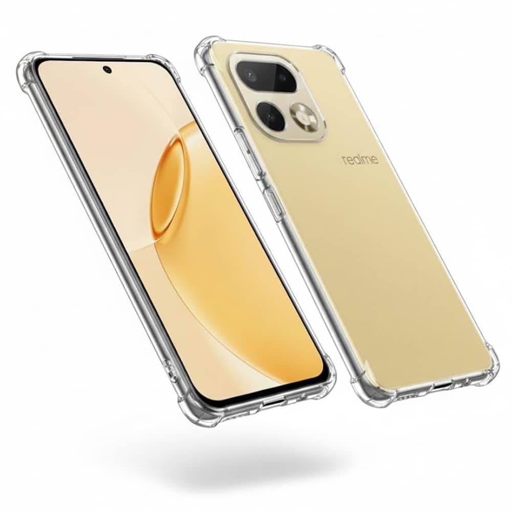 Techsuit Shockproof Clear Silicone - θήκη για Realme 16 Pro+ - Διάφανο 2
