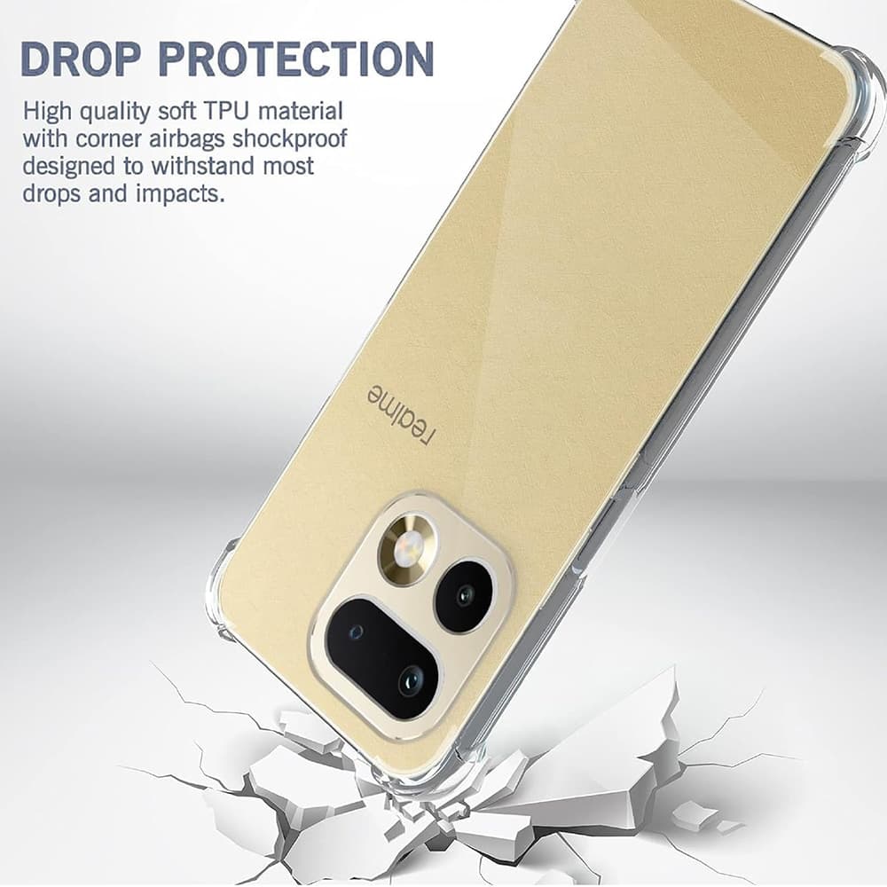 Techsuit Shockproof Clear Silicone - θήκη για Realme 16 Pro+ - Διάφανο 5